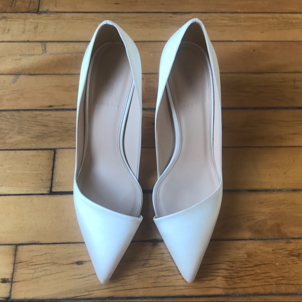 J Crew Elsie Asymmetrical Satin Pumps